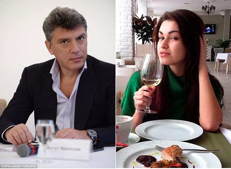 Vào nửa đêm ngày 27/2,  chính trị gia Boris Nemtsov (ảnh bên trái) đã bị bắn chết bằng 4 vết đạn phía sau lưng trong lúc ông đang đi bộ dọc trên cây cầu gần điện Kremlin cùng người bạn gái, nữ người mẫu Ukraine 23 tuổi Anna Duritskaya (ảnh phải). Giới chức trách Nga đã nỗ lực tìm các manh mối để bắt giữ thủ phạm.